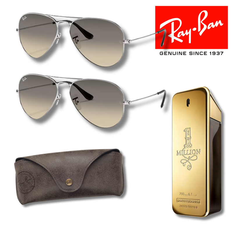 Paga 1 y llévate 2 Ray-Ban Aviator Classic + One Million 200 ml EDP