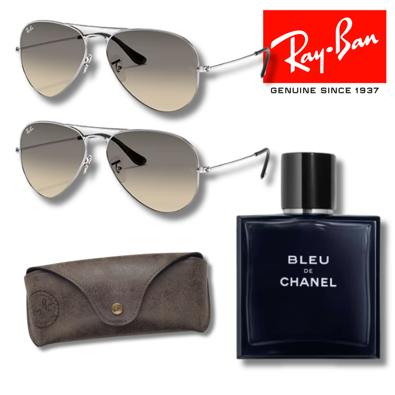 Paga 1 y llévate 2 Ray-Ban Aviator Classic + Bleu de Chanel 200 ml EDP
