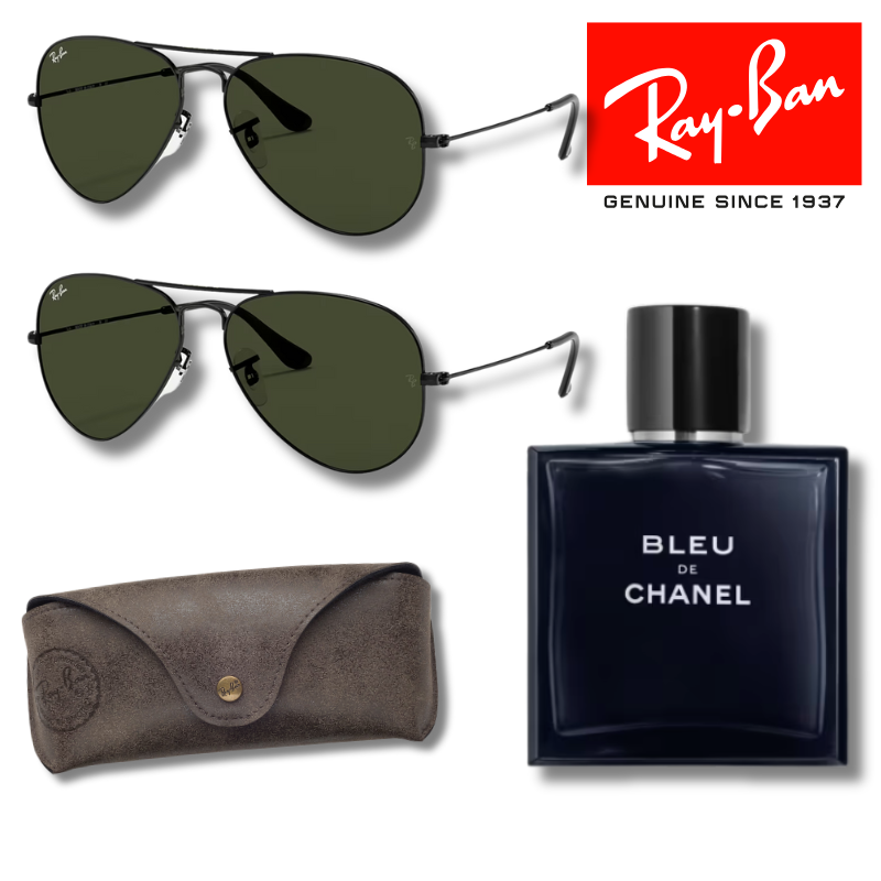 Paga 1 y llévate 2 Ray-Ban Aviator Classic + Bleu de Chanel 200 ml EDP