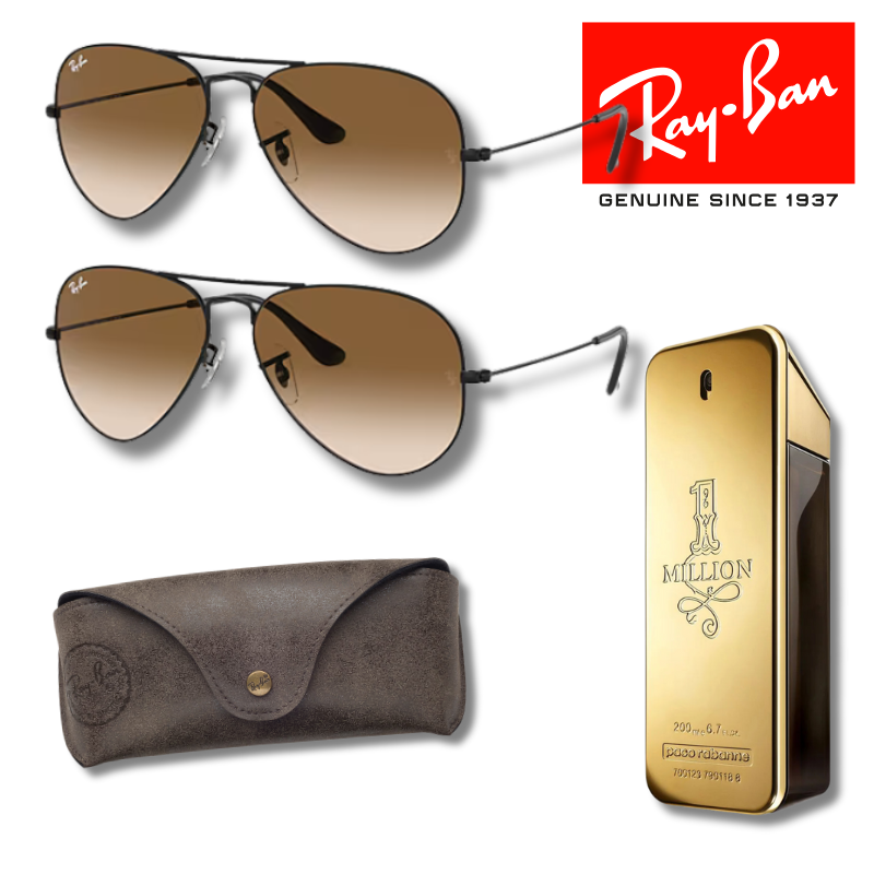 Paga 1 y llévate 2 Ray-Ban Aviator Classic + One Million 200 ml EDP