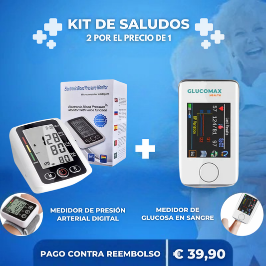 Kit Salud | Glucómetro + Medidor de presión