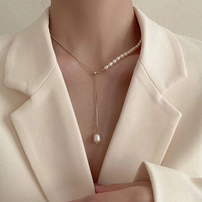 Collar Retrosueño Perlas Doradas